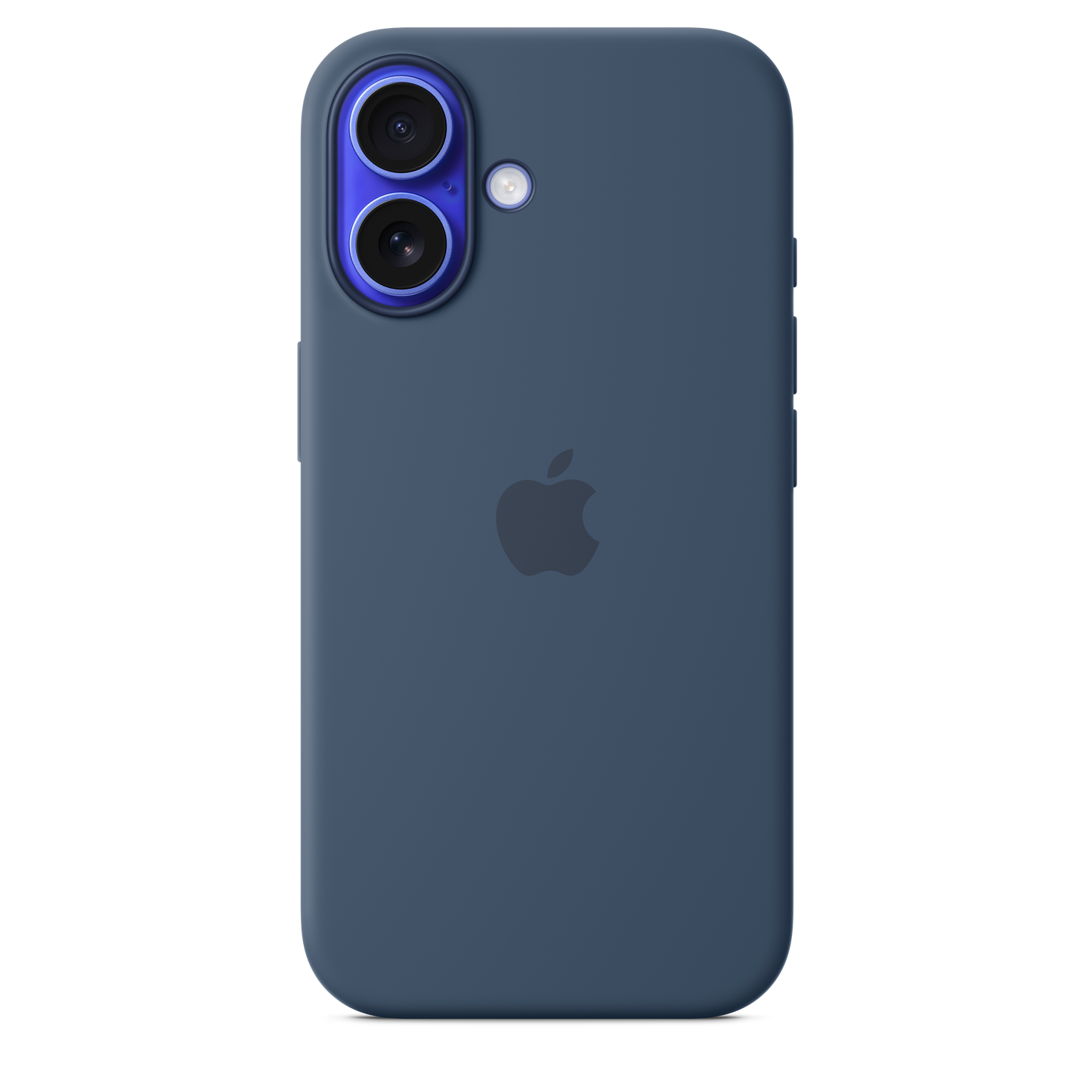 Funda de silicón con MagSafe para el iPhone 16 - Azul denim