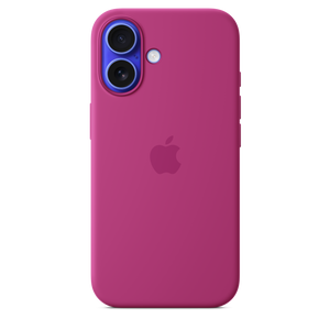 Funda de silicón con MagSafe para el iPhone 16 - Fucsia