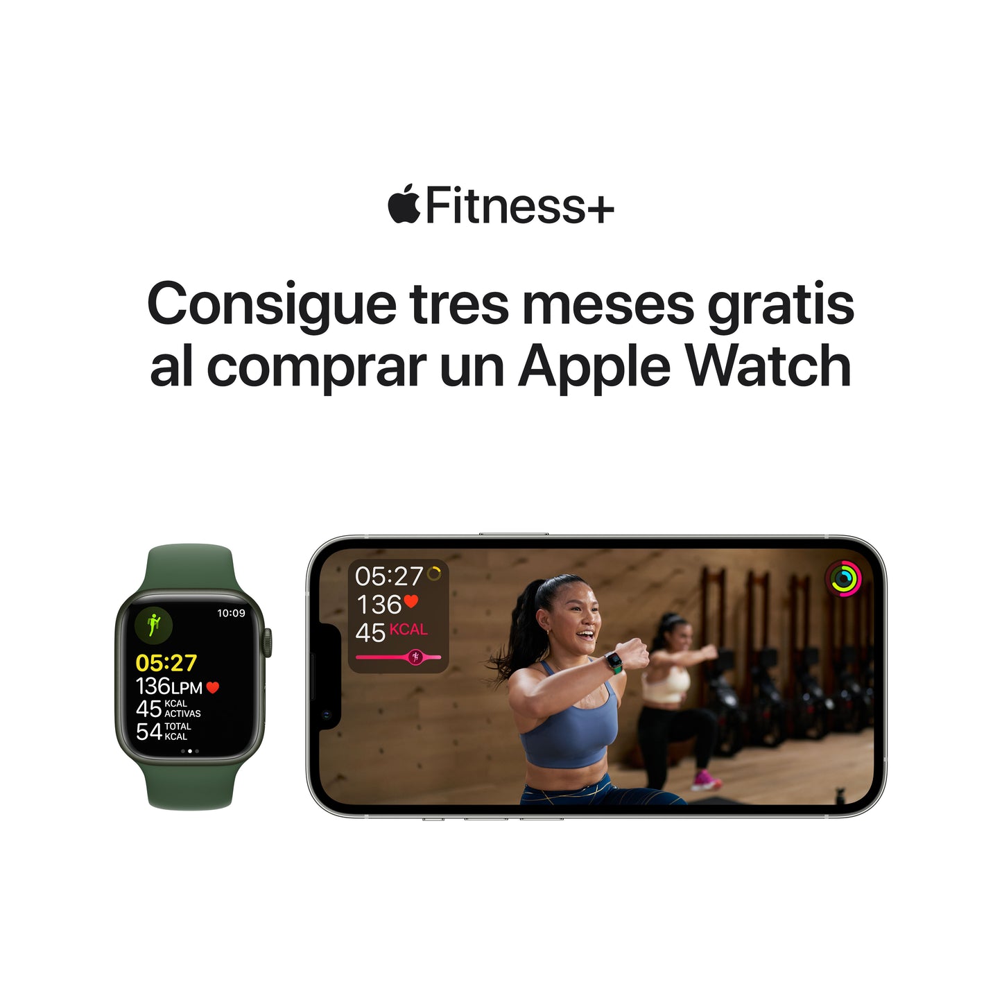 Apple Watch Series 7 (GPS + Cellular) - Caja de aluminio en color medianoche de 41 mm - Correa deportiva en color medianoche - Talla única