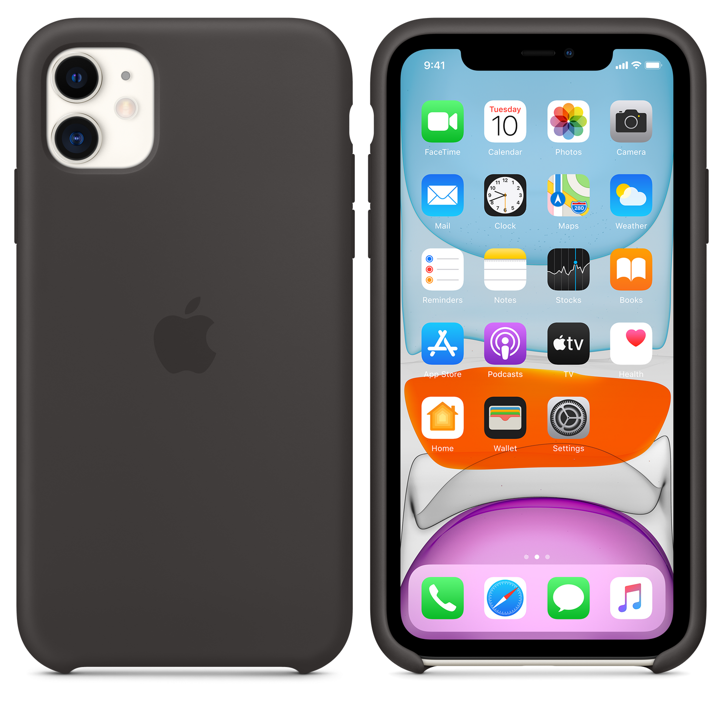 Case Apple de silicona para el iPhone 11