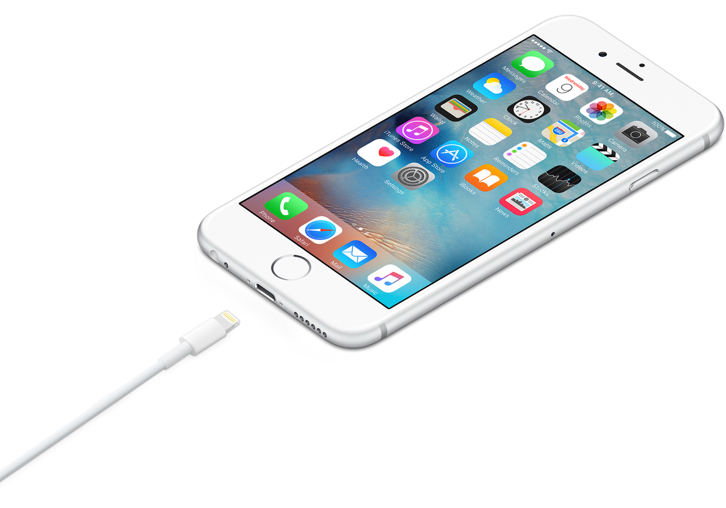 Cable Apple de conector Lightning a USB de 1M - Blanco