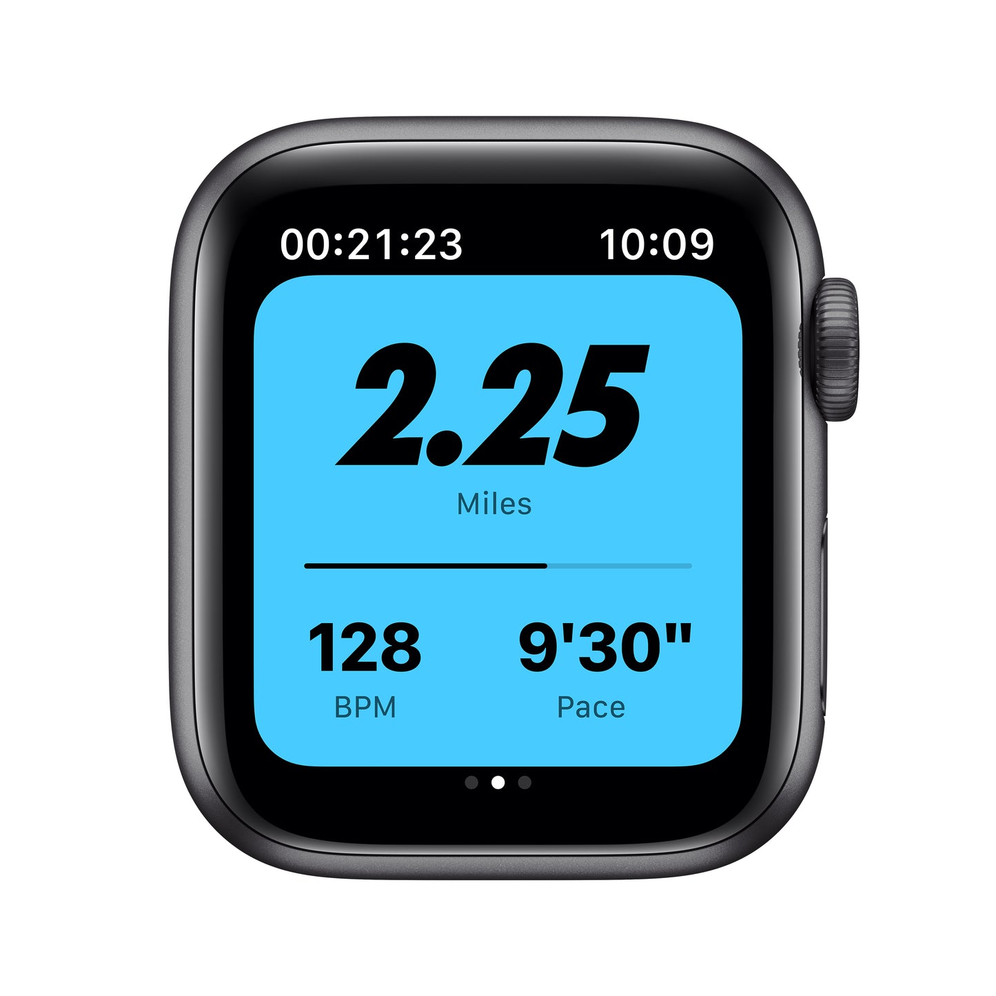 Apple Watch Nike Series 6 (GPS) - Caja de aluminio en gris espacial de 40 mm - Correa Nike Sport antracita/negra - Talla única