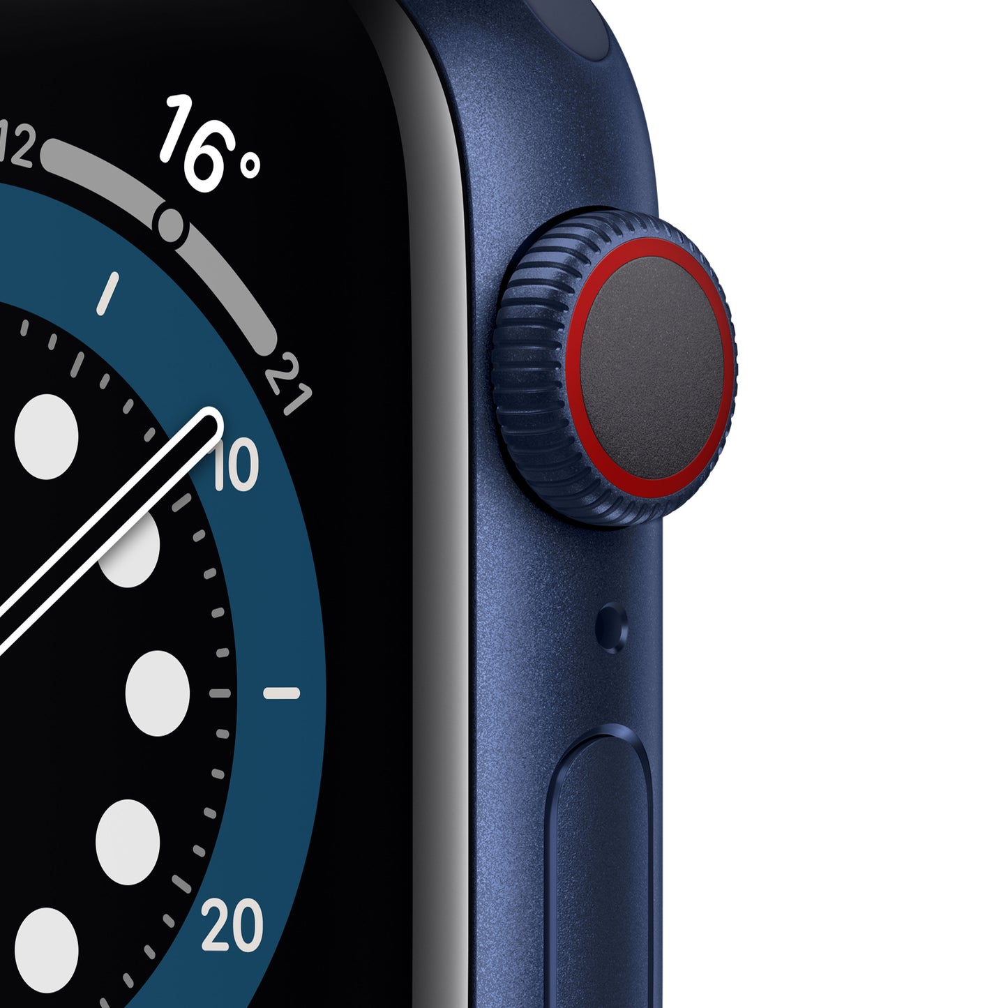 Apple Watch Series 6 (GPS + Cellular) - Caja de aluminio en azul de 40 mm - Correa deportiva azul marino intenso - Talla única