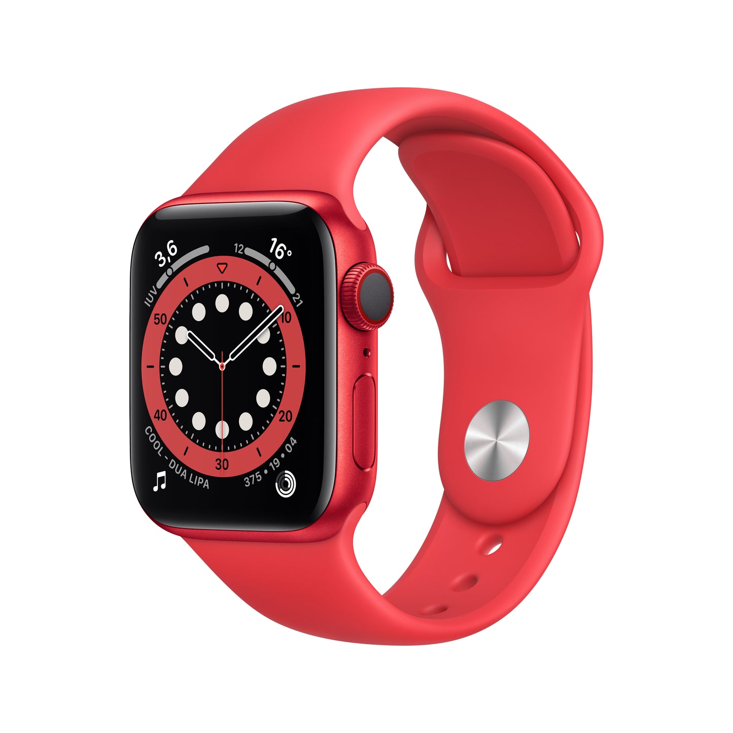 Apple Watch Series 6 (GPS + Cellular) - Caja de aluminio (PRODUCT)RED de 40 mm - Correa deportiva (PRODUCT)RED - Talla única