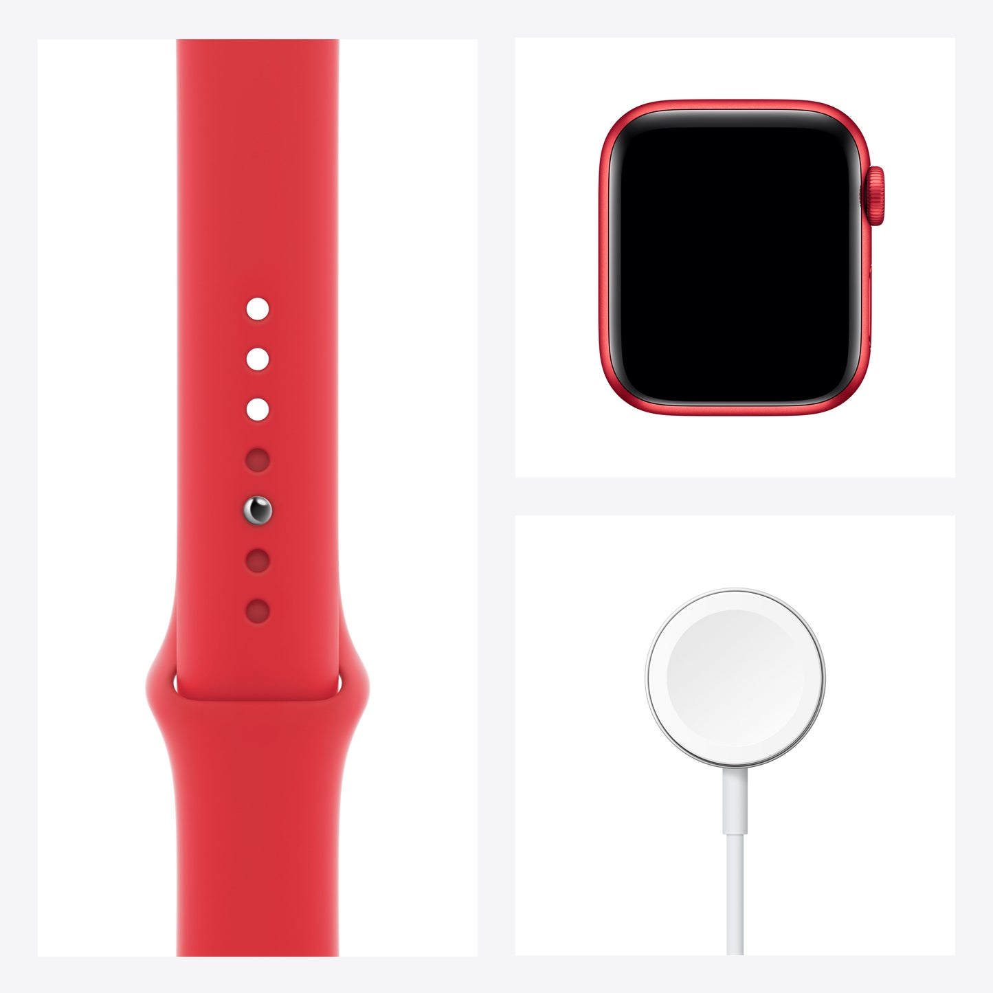 Apple Watch Series 6 (GPS + Cellular) - Caja de aluminio (PRODUCT)RED de 40 mm - Correa deportiva (PRODUCT)RED - Talla única