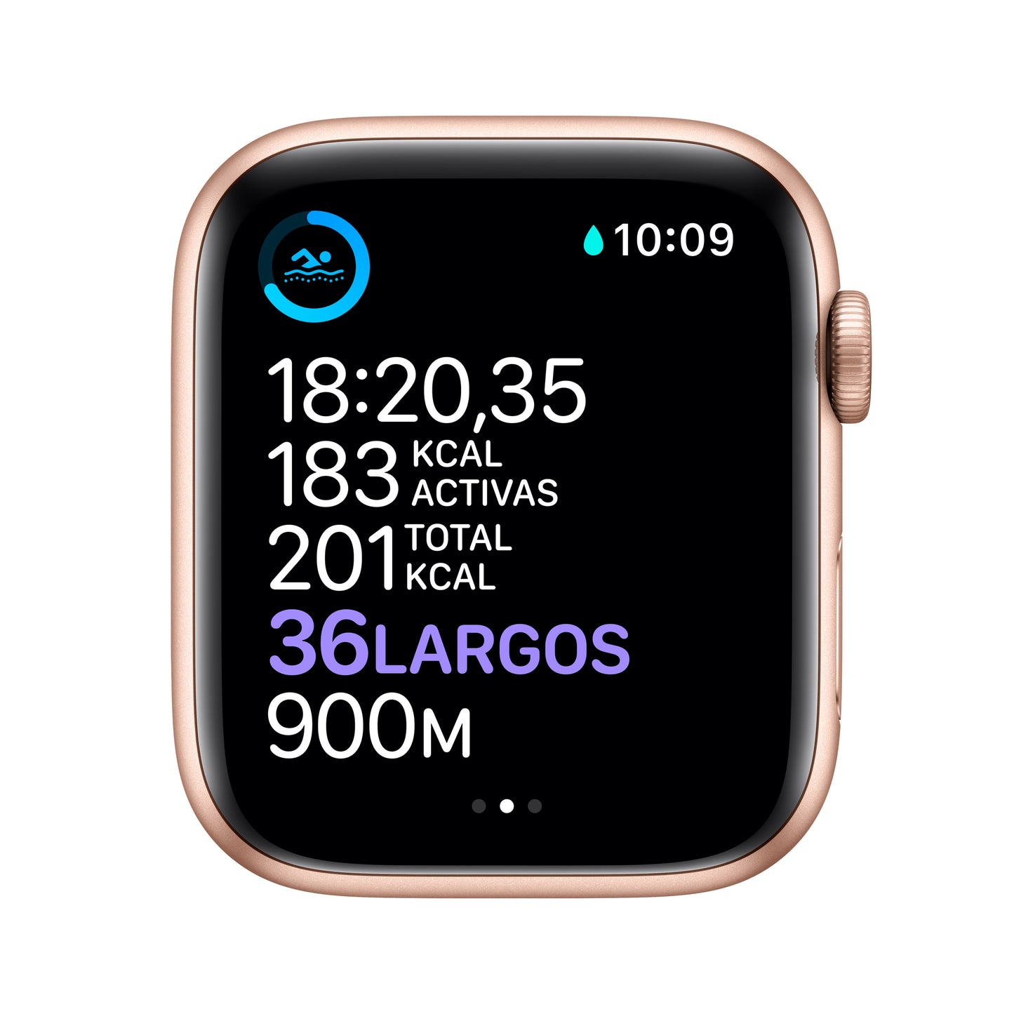 Apple Watch Series 6 (GPS + Cellular) - Caja de aluminio en oro de 44 mm - Correa deportiva rosa arena - Talla única