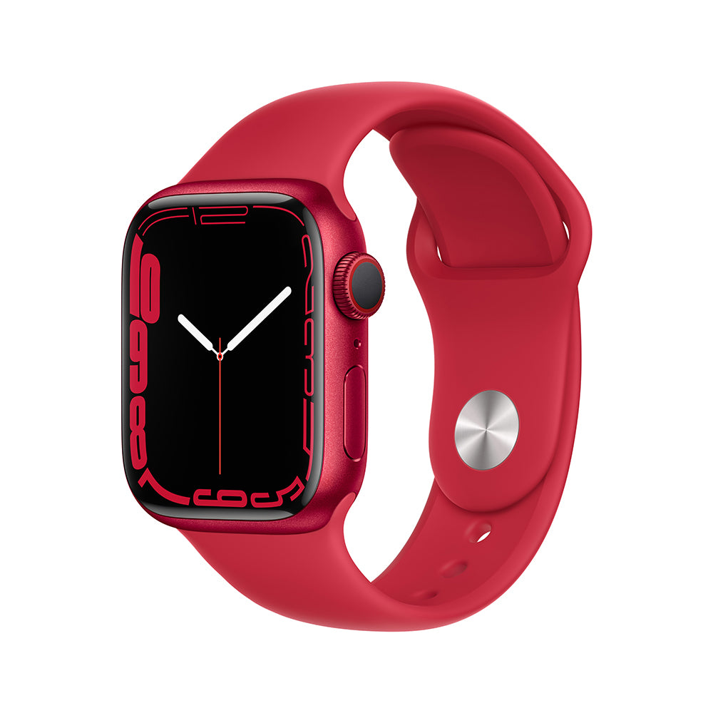 Apple Watch Series 7 (GPS + Cellular) - Caja de aluminio (PRODUCT)RED de 41 mm - Correa deportiva (PRODUCT)RED - Talla única