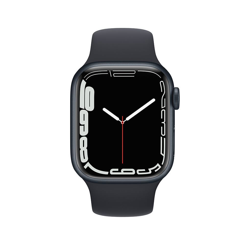 Apple Watch Series 7 (GPS + Cellular) - Caja de aluminio en color medianoche de 41 mm - Correa deportiva en color medianoche - Talla única
