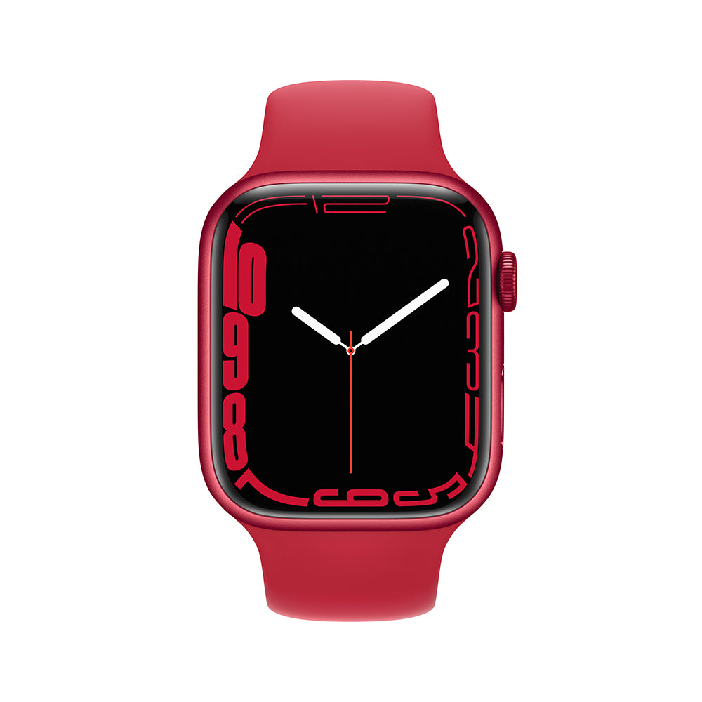 Apple Watch Series 7 (GPS) - Caja de aluminio (PRODUCT)RED de 45 mm - Correa deportiva (PRODUCT)RED - Talla única