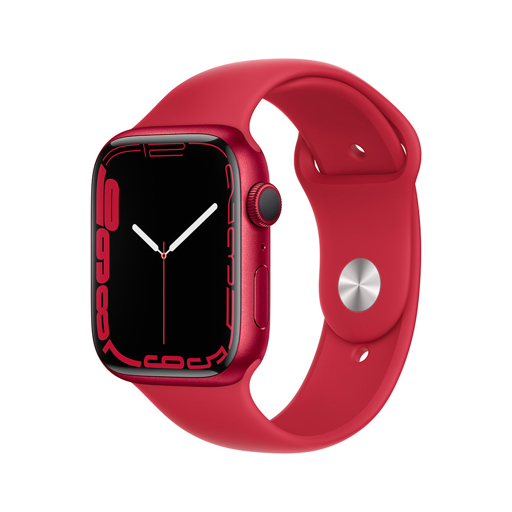 Apple Watch Series 7 (GPS) - Caja de aluminio (PRODUCT)RED de 45 mm - Correa deportiva (PRODUCT)RED - Talla única