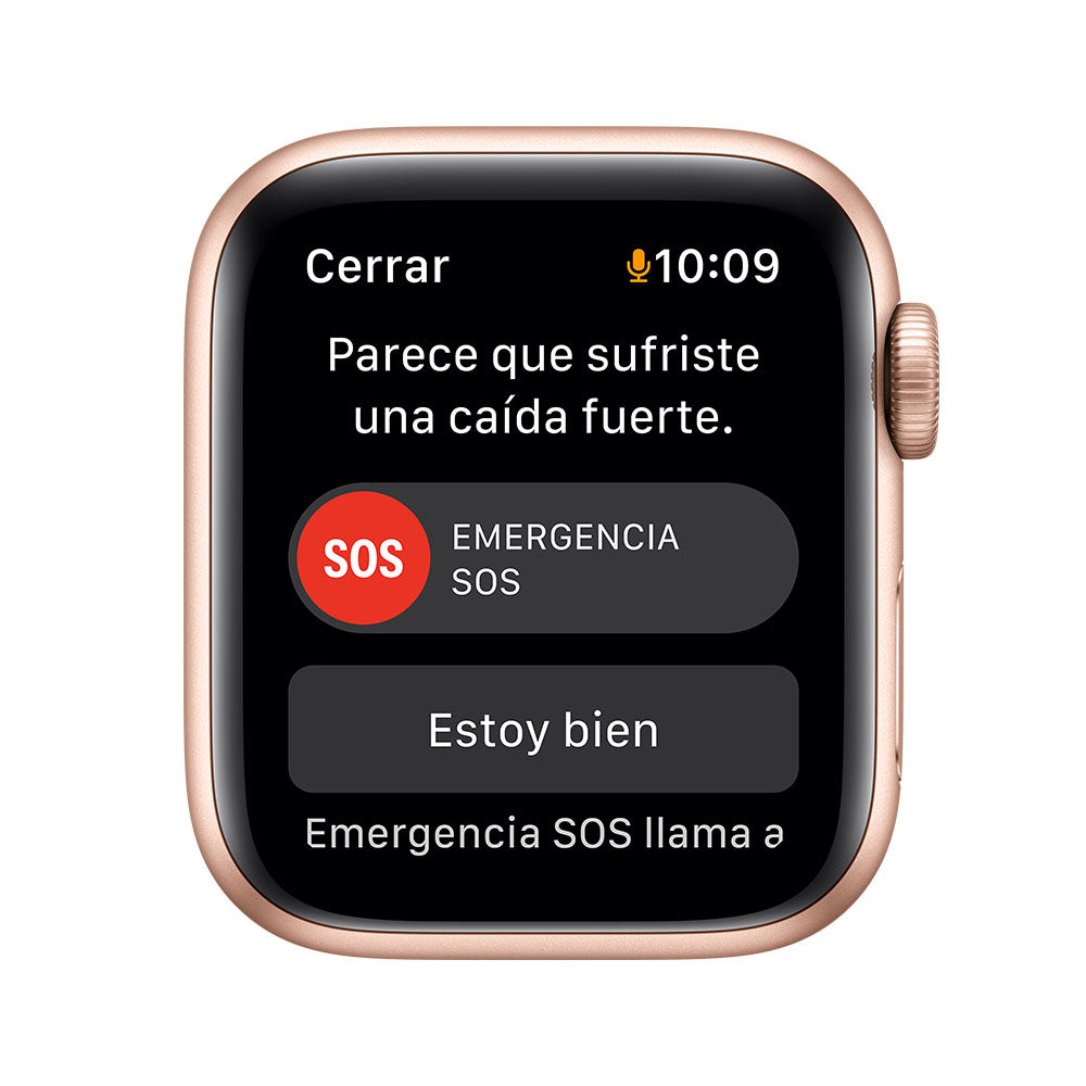 Apple Watch SE (GPS) - Caja de aluminio en oro de 40 mm - Correa deportiva blanco estelar - Talla única