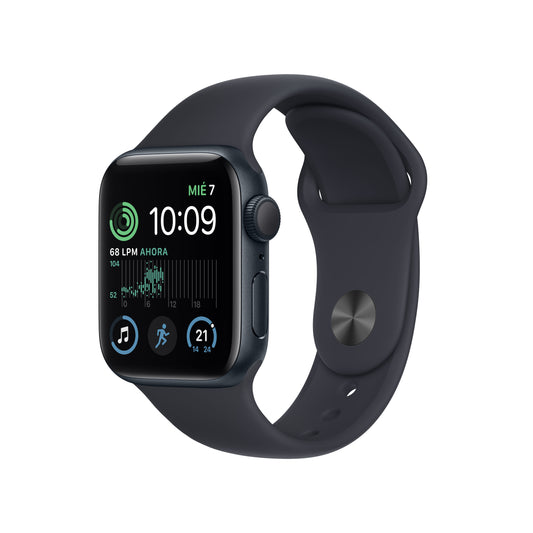 Apple Watch SE GPS 40mm Midnight Aluminum Case with Midnight Sport Band - M/L