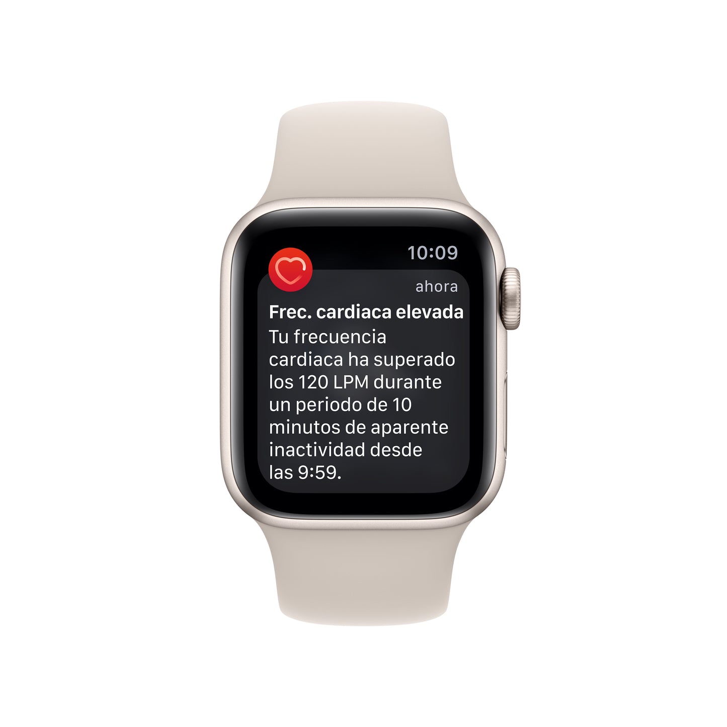 Apple Watch SE (GPS) - Caja de aluminio en blanco estrella de 40 mm - Correa deportiva blanco estrella - Talla única