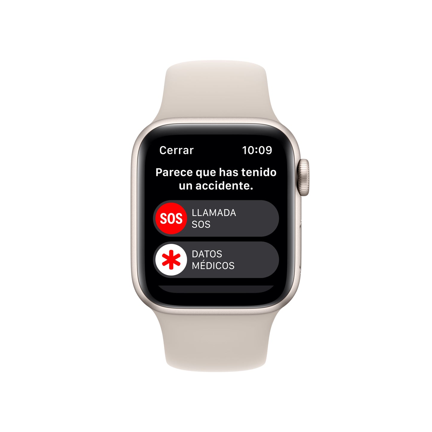 Apple Watch SE (GPS) - Caja de aluminio en blanco estrella de 40 mm - Correa deportiva blanco estrella - Talla única