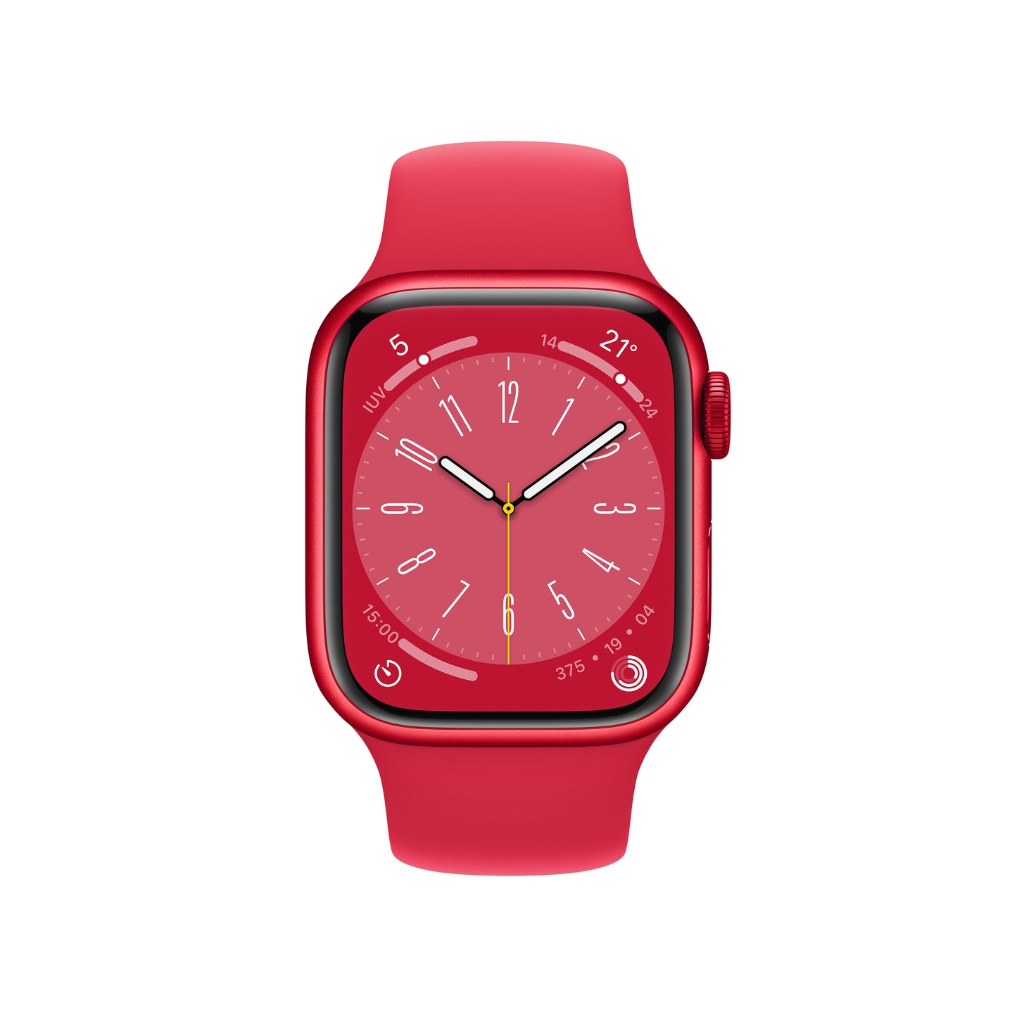 Apple Watch Series 8 (GPS + Cellular) - Caja de aluminio (PRODUCT)RED de 41 mm - Correa deportiva (PRODUCT)RED - Talla única