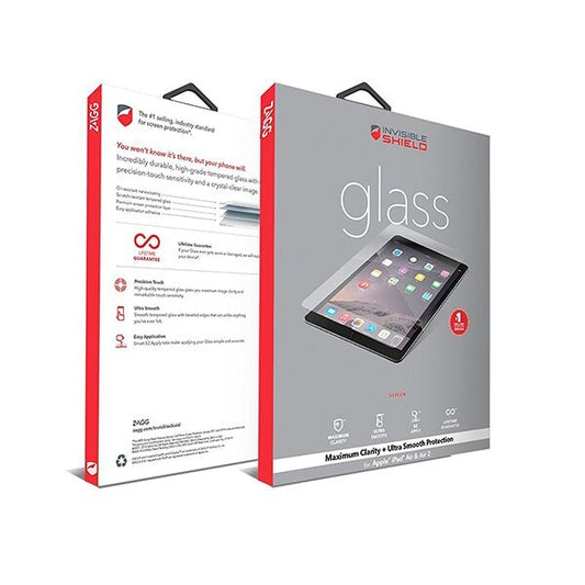 ZAGG INVISIBLESHIELD GLASS- APPLE IPAD AIR, AIR 2 / PRO 9.7 /9.7