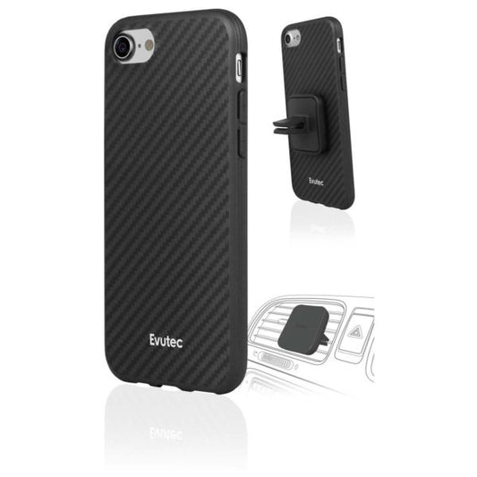 FUNDA EVUTEC PARA IPHONE 8/7/6S/6 - NEGRO