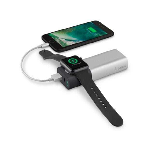 BATERIA BELKIN EXTERNA PARA APPLE WATCH + IPHONE 6700 mAh SILVER