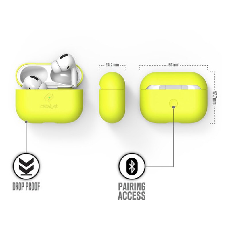 FUNDA CATALYST SLIM PARA AIRPODS PRO AMARILLO NEÓN